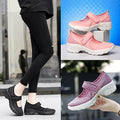 Plus Size Ladies Mesh Thick Bottom Air Cushion Shaking Shoes Heightening Socks Comfortable Casual Mom Shoes Women's Shoes