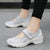Plus Size Ladies Mesh Thick Bottom Air Cushion Shaking Shoes Heightening Socks Comfortable Casual Mom Shoes Women's Shoes