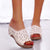 Retro Sandals Women Summer Wedge Flowers Shoes Sandals Fish Mouth Woman Sandals Femme Plus Size Female Shoes Zapatos De Mujer