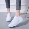 Breathable Mesh Platform Sneakers Women Slip on Soft Ladies Casual Running Shoes Woman Knit Sock Shoes Flats