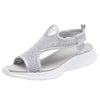 Women Summer Mesh Sport Comfortable Wedges Shoes Beach Peep toe Breathable Sandals Wedge Sandals for Women