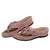 Vanccy Women Summer New PU Sewing Thong Sandals