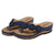 Vanccy Women Summer New PU Sewing Thong Sandals