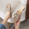 vanccy Wedding Shoes Rhinestone Flat Bling diamonds bridal Flat