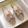 vanccy Wedding Shoes Rhinestone Flat Bling diamonds bridal Flat