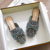 vanccy Wedding Shoes Rhinestone Flat Bling diamonds bridal Flat