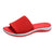 Vanccy Women Mesh Breathable Soft Wedge Slippers