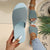 Vanccy Women Mesh Breathable Soft Wedge Slippers