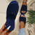 Vanccy Women Mesh Breathable Soft Wedge Slippers