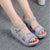 Summer platform wedge shoes woman new fashion mesh breathable hook loop sandal