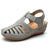 Vanccy - Soft PU Leather Closed Toe Vintage Anti-Slip Sandals