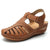 Vanccy - Soft PU Leather Closed Toe Vintage Anti-Slip Sandals