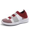 Woman's Sneakers Knitted Mesh Casual Shoes WomanLadies Slip On Comfort Female Footwear Plus Size