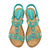 Vanccy Bohemian Colored Pearls Comfortable Flat Sandals