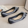 vanccy RhinestoneCasual Comfort Dressy Flats For Wedding Bling Diamonds Bridal Shoes