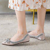 vanccy RhinestoneCasual Comfort Dressy Flats For Wedding Bling Diamonds Bridal Shoes