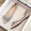 vanccy RhinestoneCasual Comfort Dressy Flats For Wedding Bling Diamonds Bridal Shoes