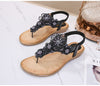 Vanccy Open Toe Flowers Bohemian Sandals