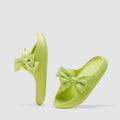 Bow-Knot Summer Massage Beach Slippers for Women and Men Non Slip Quick Drying Shower Slides Bathroom Sandals | Ultra Cushion | Thick Sole