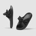 Bow-Knot Summer Massage Beach Slippers for Women and Men Non Slip Quick Drying Shower Slides Bathroom Sandals | Ultra Cushion | Thick Sole