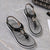 Vanccy Beach Solid Color Flip Flops For Women Clip Toe Ladies Shoes