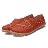 Women's Sneakers Summer Fashion Casual Shoes Slip-On Small Hole Breathable Leather Sewing Falt Shoes For Women Zapatos