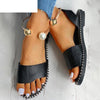 New Summer Women Beaded Pearly Sandals Slippers Shoes Ladies Flats Sandals Flip Flop Casual Flat Slingback Sandals Shoes