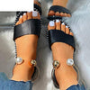 New Summer Women Beaded Pearly Sandals Slippers Shoes Ladies Flats Sandals Flip Flop Casual Flat Slingback Sandals Shoes