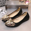 vanccy Rhinestone Flats Casual Comfort Dressy Flats For Wedding Fox Slippers