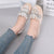 pearl beading espadrilles shoes woman straw flats crystal flower loafers women fisherman creepers moccasins