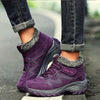 Vanccy Snowy Villia Leather Ankle Boots