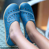 Women's Sneakers Summer Fashion Casual Shoes Slip-On Small Hole Breathable Leather Sewing Falt Shoes For Women Zapatos